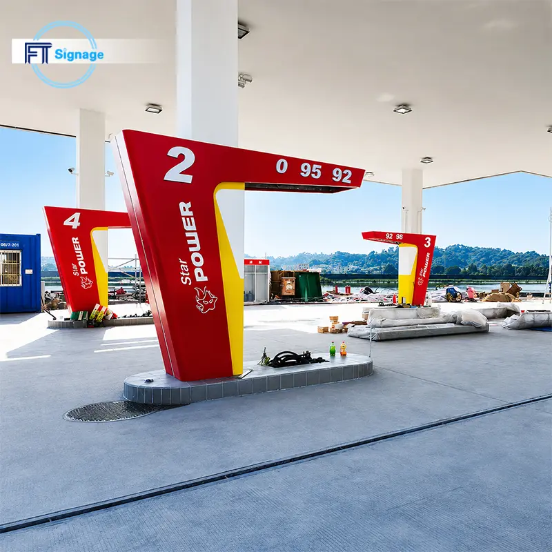 GasFuel Station Canopy Sign - 6