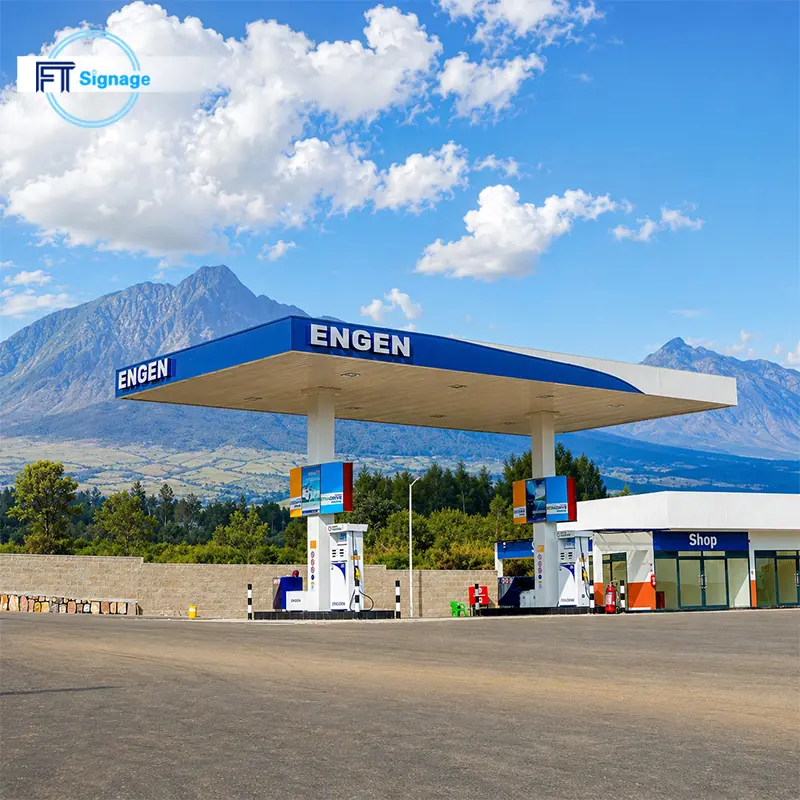 GasFuel Station Canopy Sign - 4