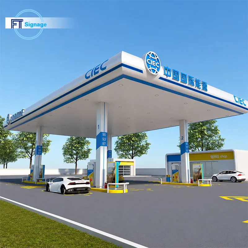 GasFuel Station Canopy Sign - 4