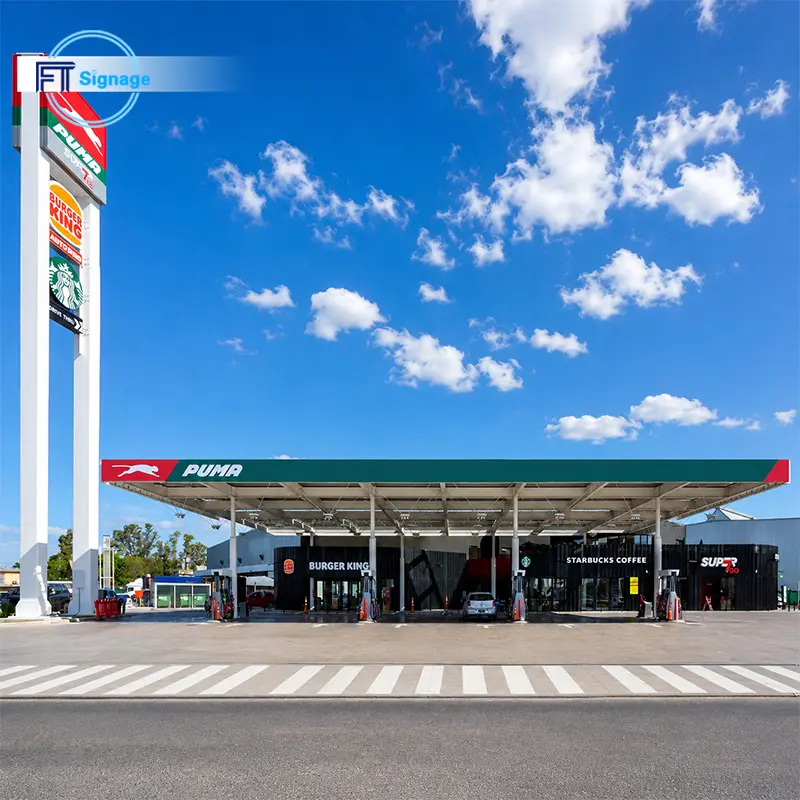 GasFuel Station Canopy Sign - 3