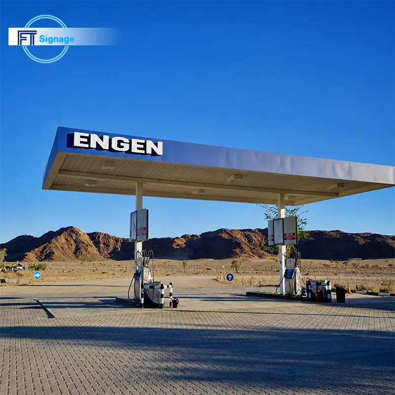 GasFuel Station Canopy Sign - 6