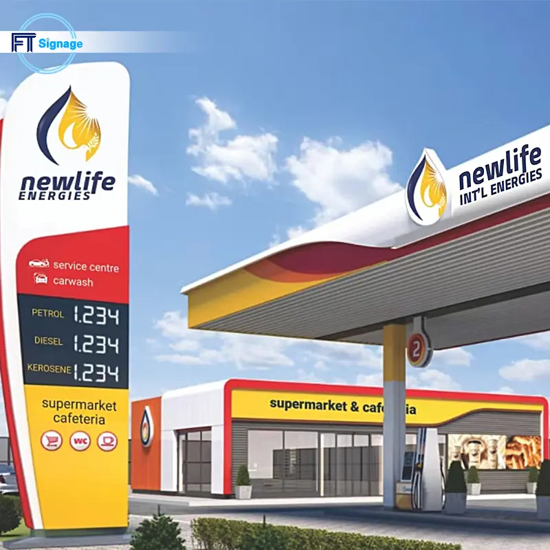 Gas & Fuel Station Price Tower