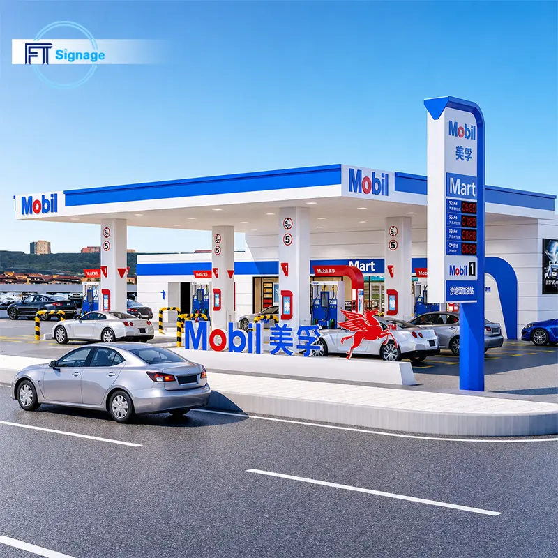 GasFuel Station Canopy Sign