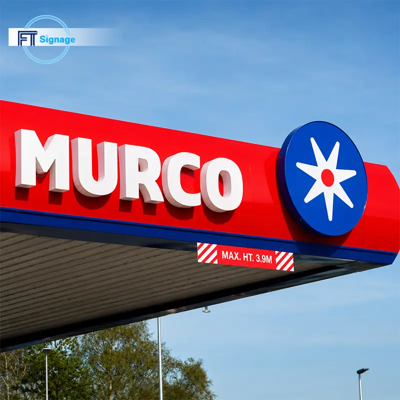 GasFuel Station Canopy Sign - 4