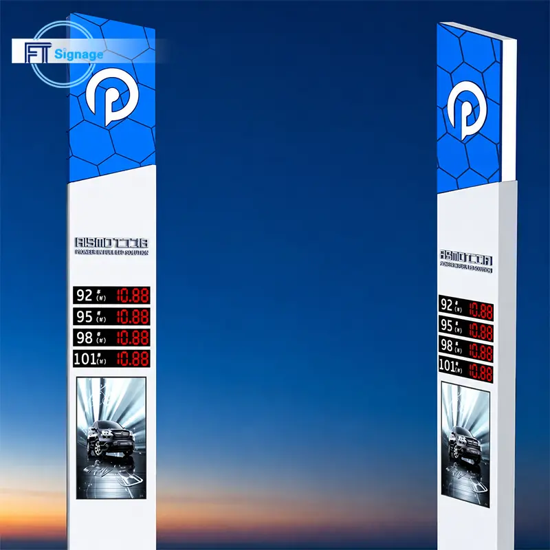 Gas & Fuel Station Price Tower - 4