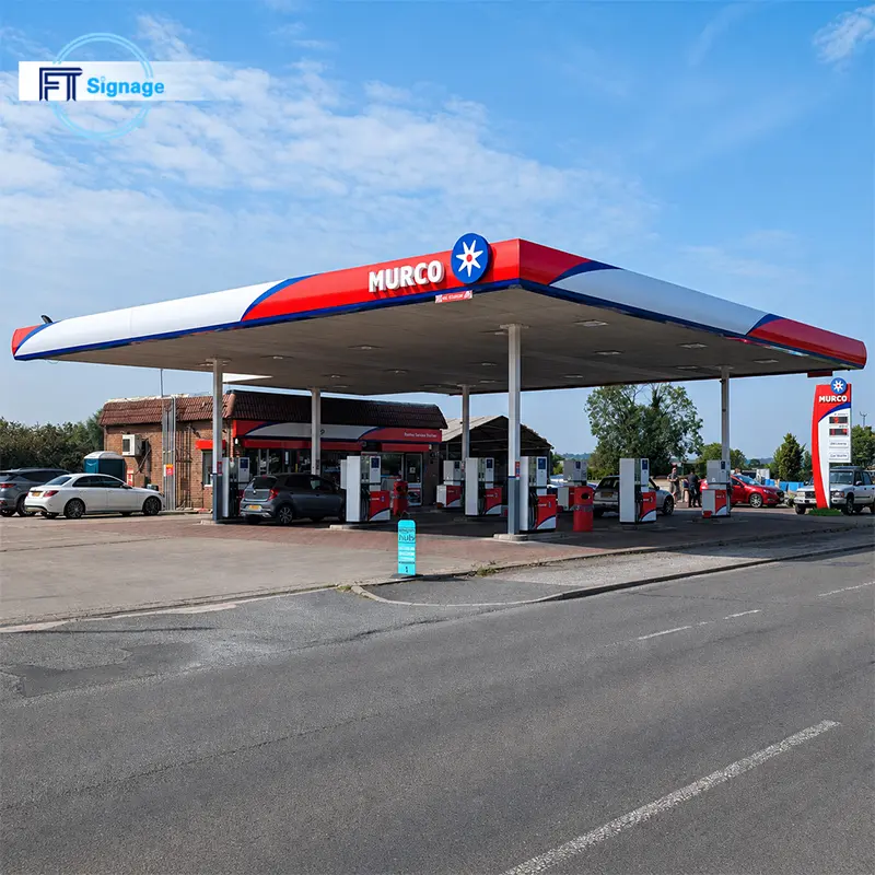 GasFuel Station Canopy Sign