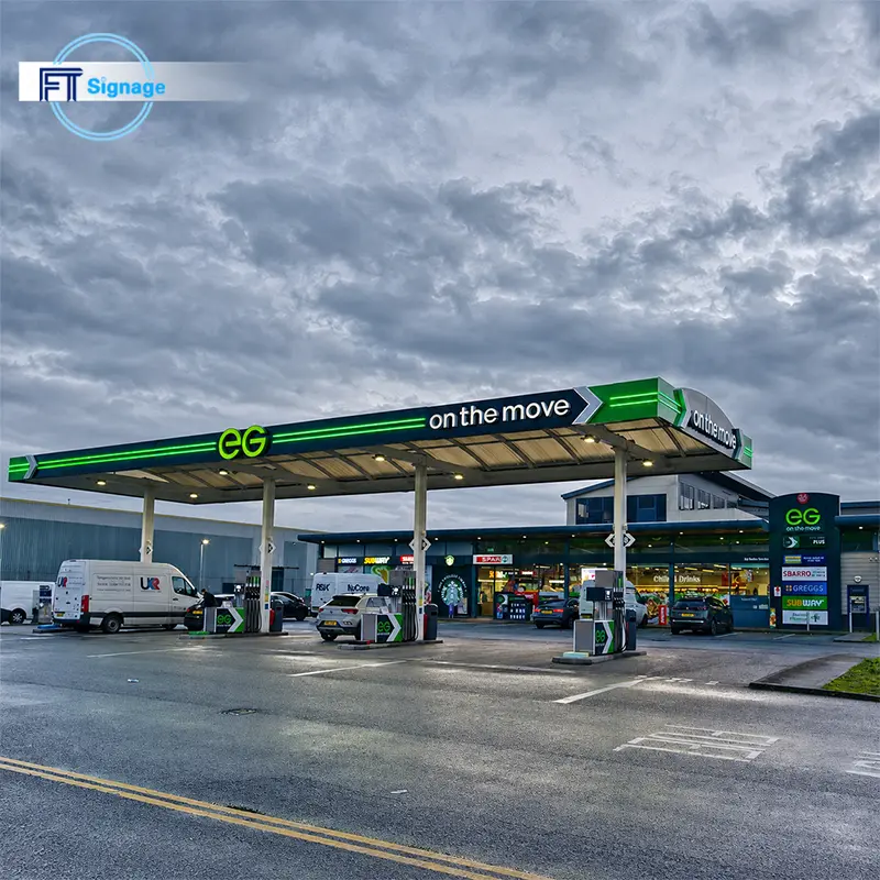 GasFuel Station Canopy Sign - 5
