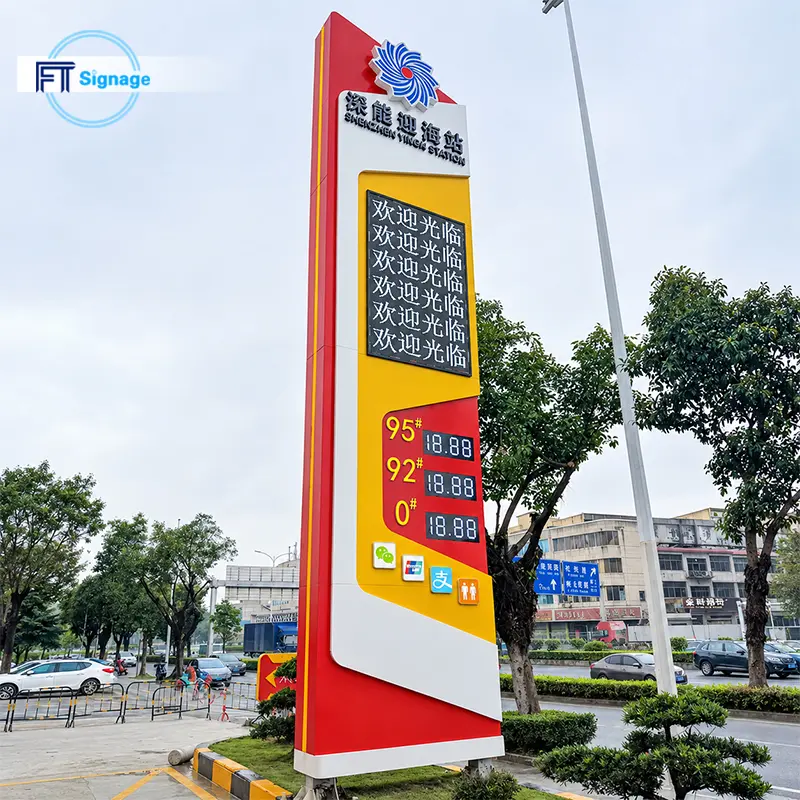 Gas & Fuel Station Price Tower - 4