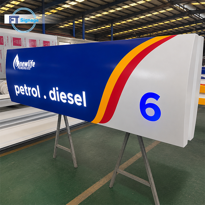 GasFuel Station Canopy Sign - 2