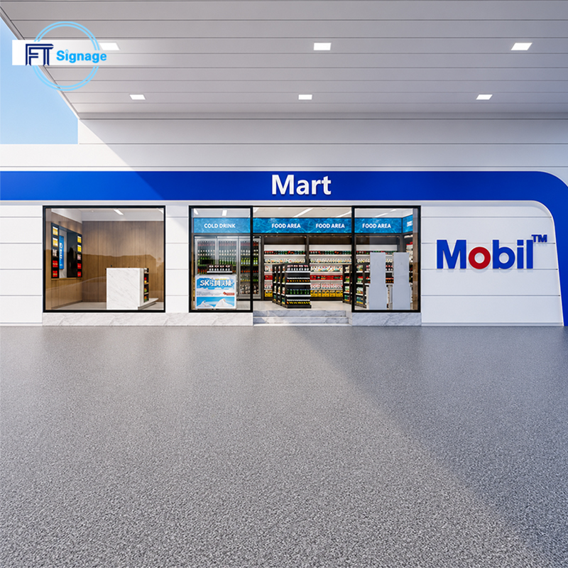 GasFuel Station Canopy Sign - 5