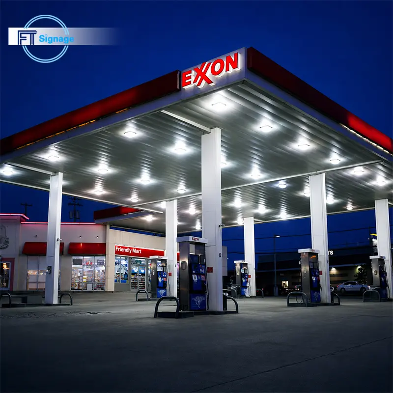 GasFuel Station Canopy Sign