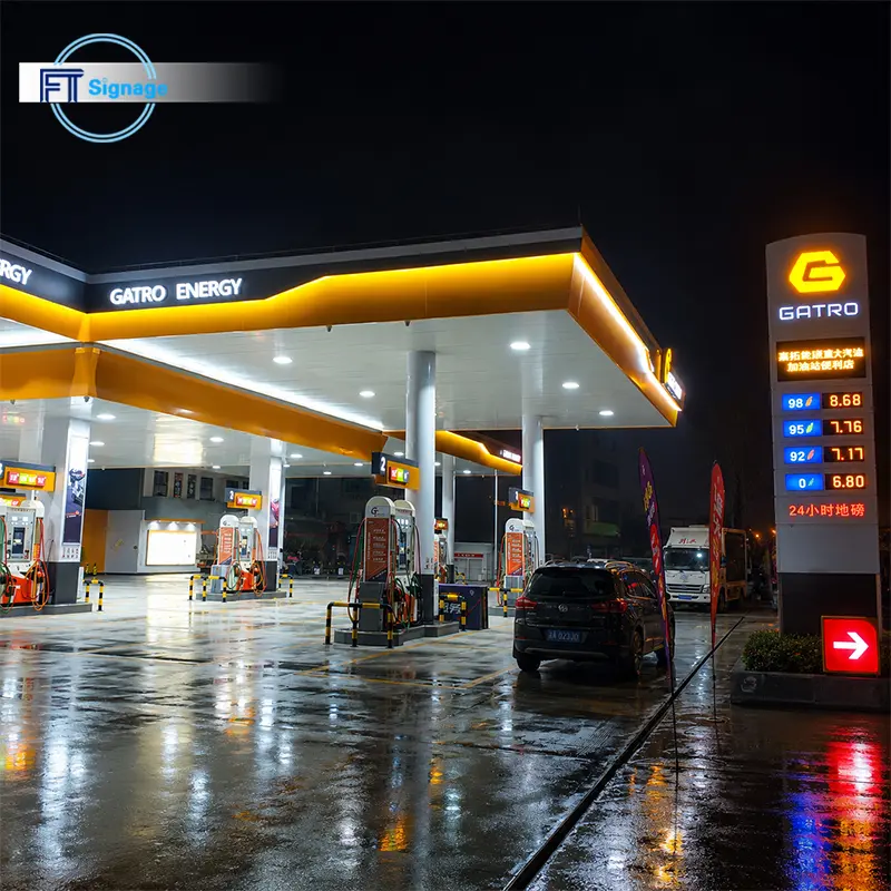 GasFuel Station Canopy Sign