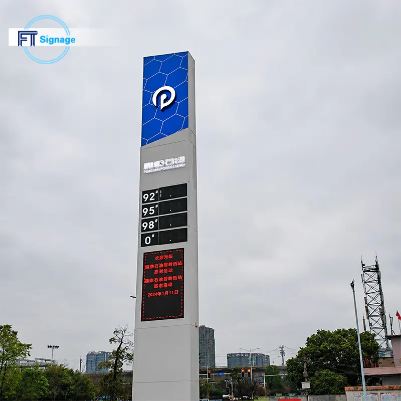 Gas & Fuel Station Price Tower - 5