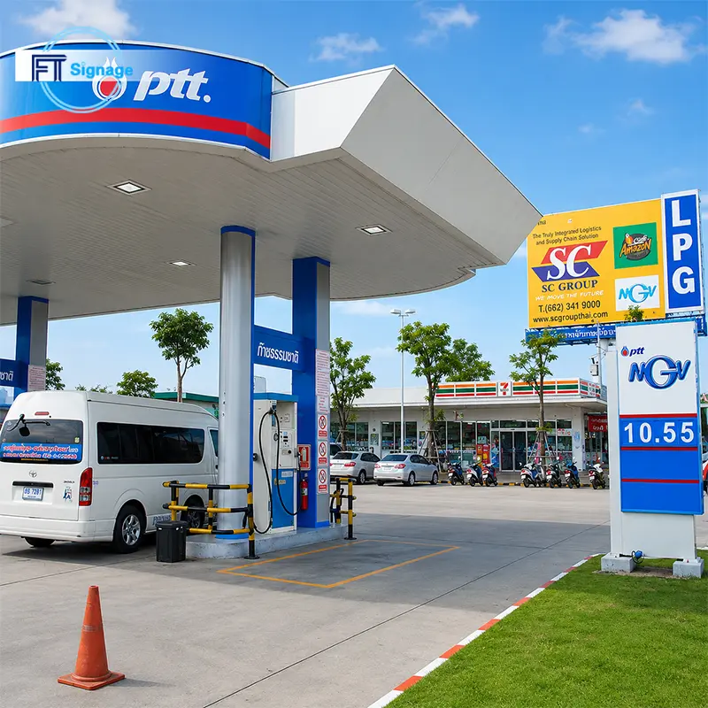 GasFuel Station Canopy Sign - 4
