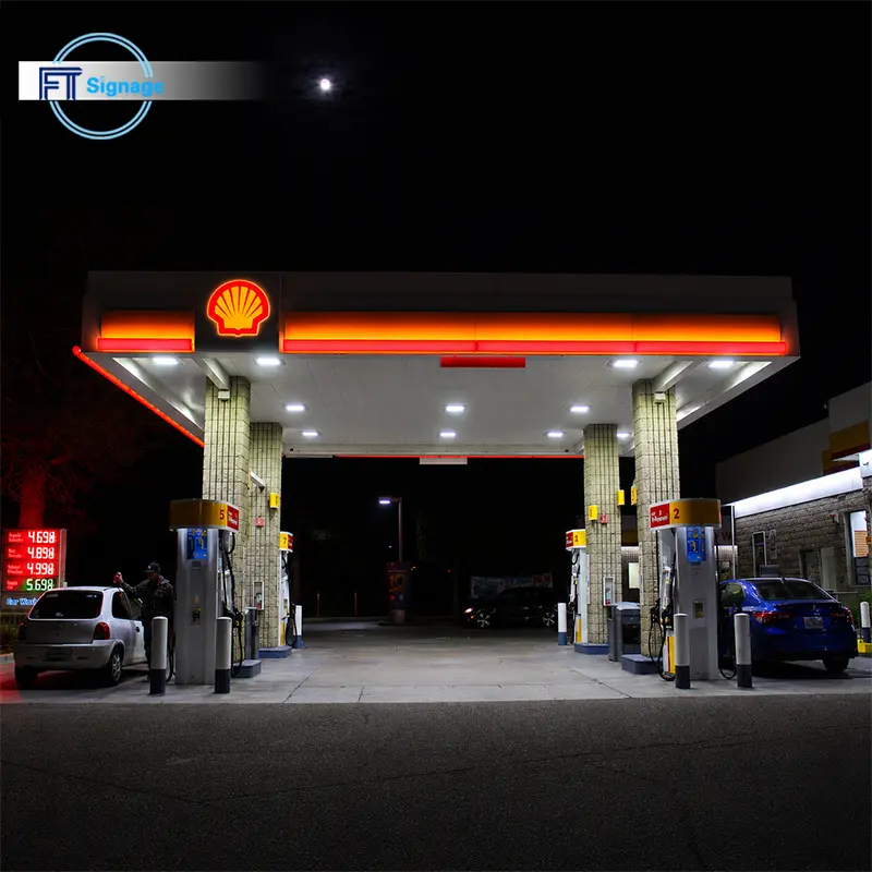 GasFuel Station Canopy Sign - 3