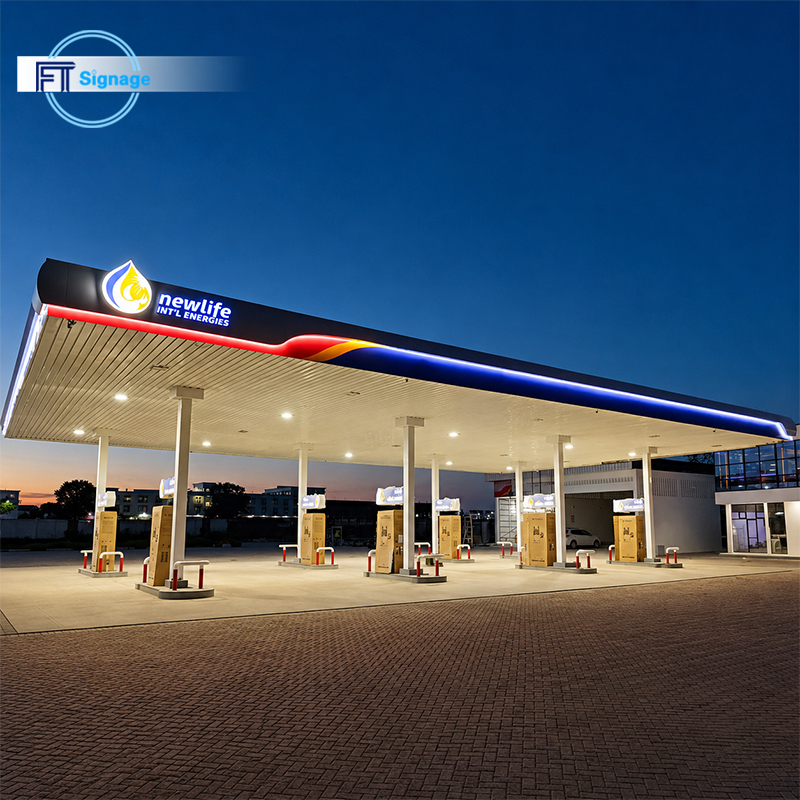 GasFuel Station Canopy Sign - 4
