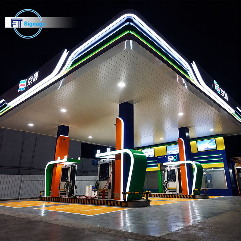 GasFuel Station Canopy Sign