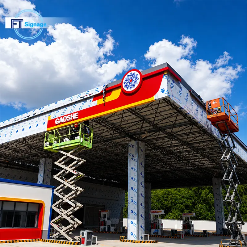GasFuel Station Canopy Sign - 5