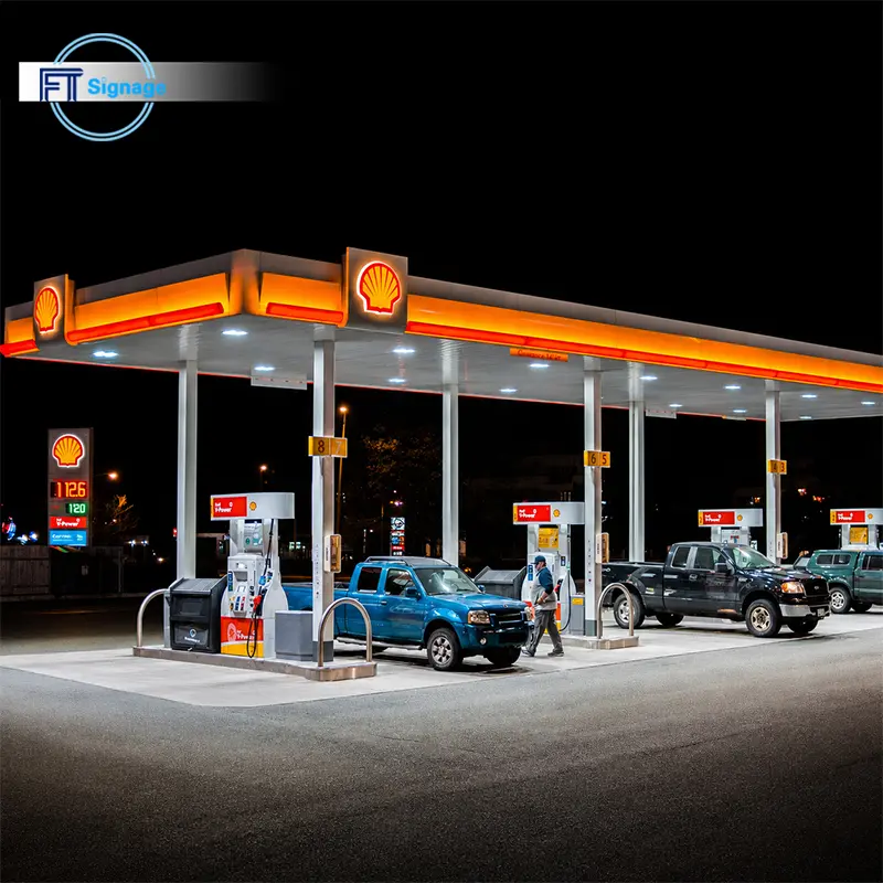 GasFuel Station Canopy Sign - 2