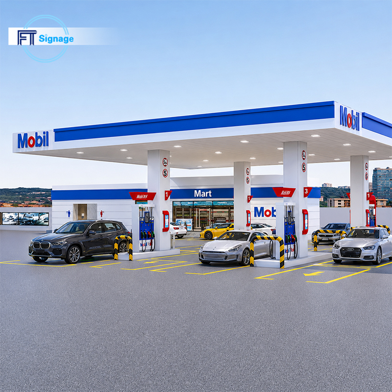 GasFuel Station Canopy Sign - 3