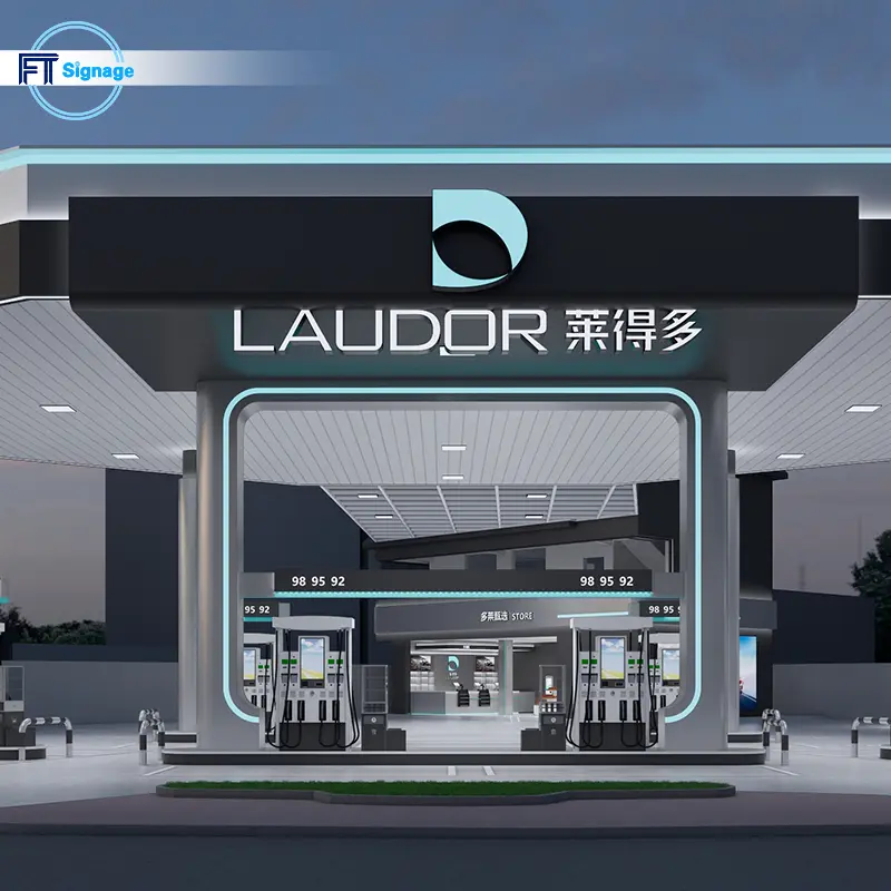 GasFuel Station Canopy Sign - 4