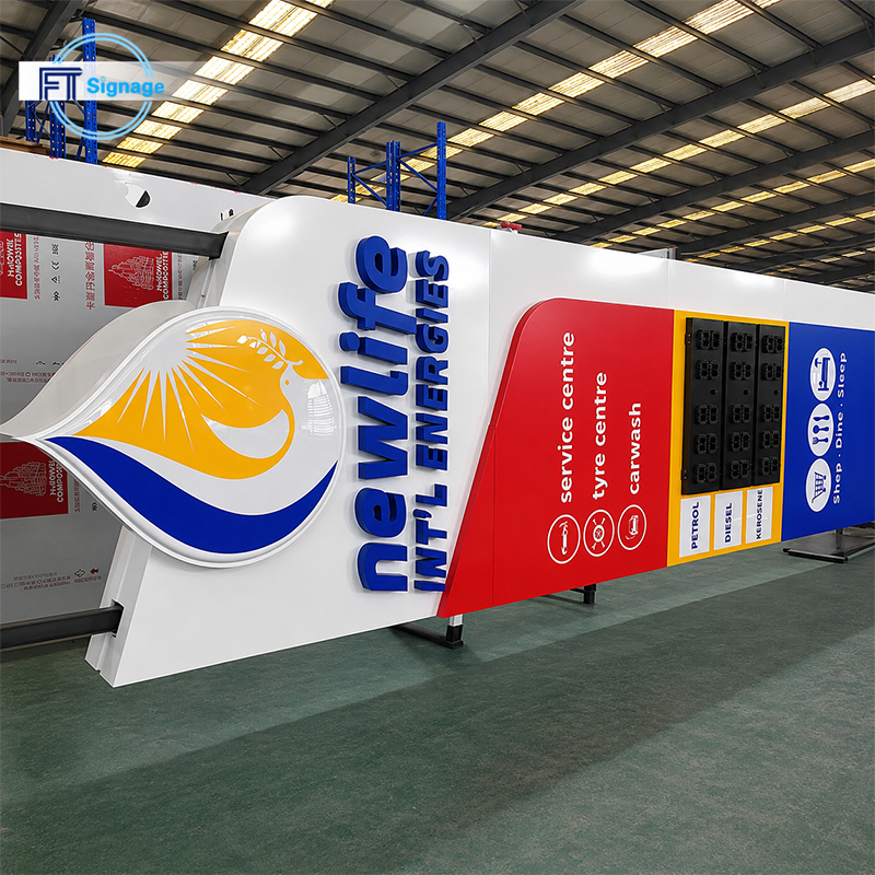 GasFuel Station Canopy Sign - 6
