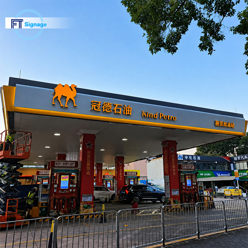 GasFuel Station Canopy Sign - 2