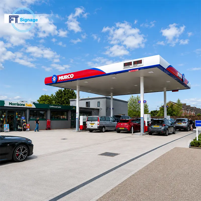 GasFuel Station Canopy Sign - 5
