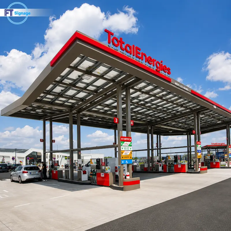 GasFuel Station Canopy Sign - 2