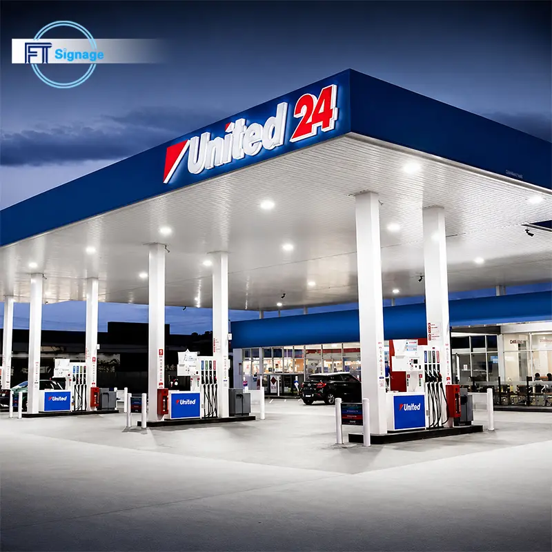 GasFuel Station Canopy Sign - 3