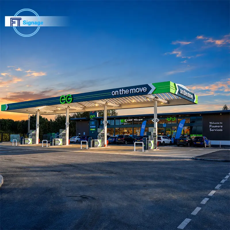 GasFuel Station Canopy Sign - 4