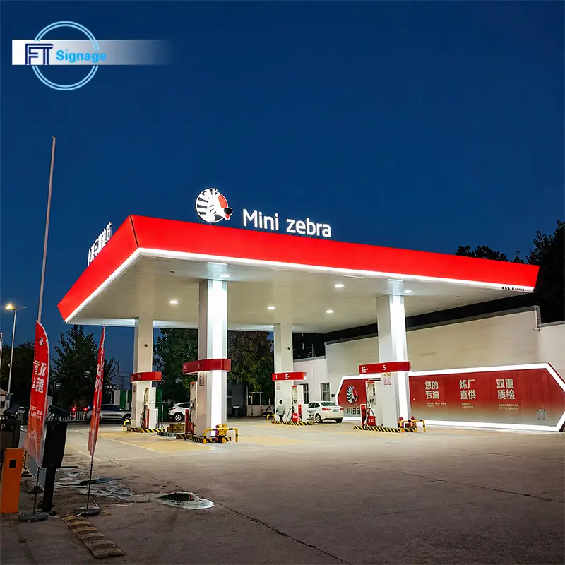 GasFuel Station Canopy Sign - 5