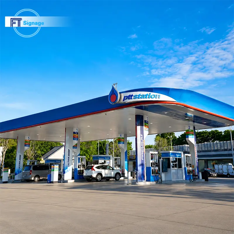 GasFuel Station Canopy Sign - 4