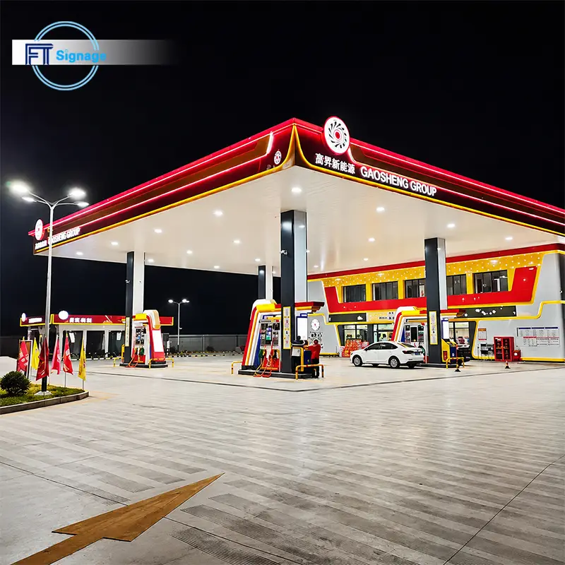 GasFuel Station Canopy Sign