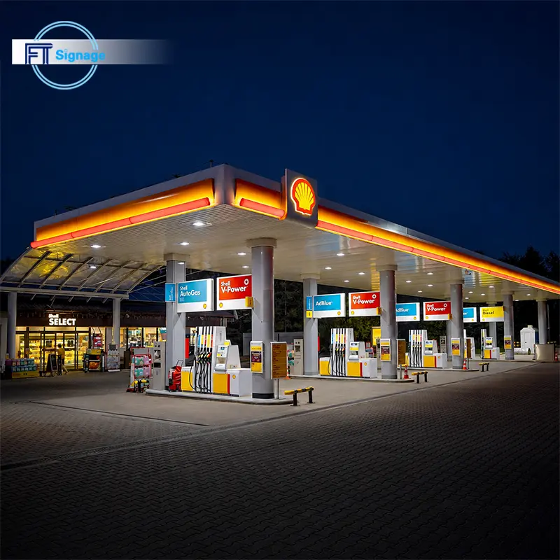GasFuel Station Canopy Sign