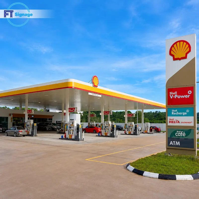 GasFuel Station Canopy Sign - 4