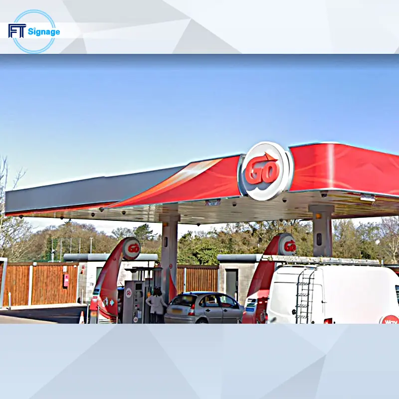 GasFuel Station Canopy Sign