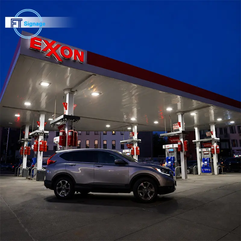 GasFuel Station Canopy Sign - 4