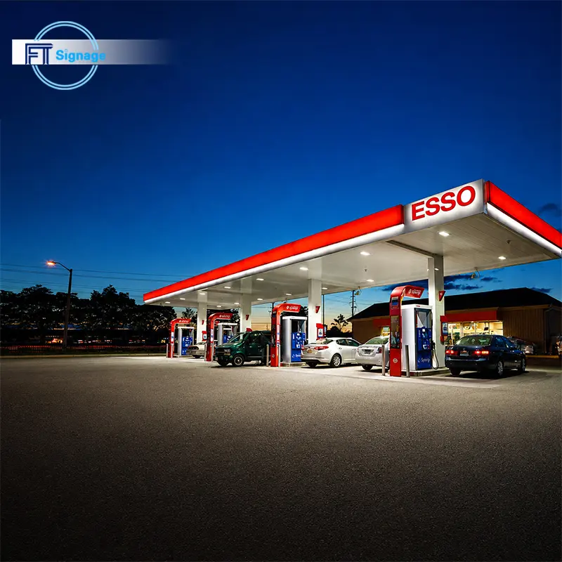 GasFuel Station Canopy Sign