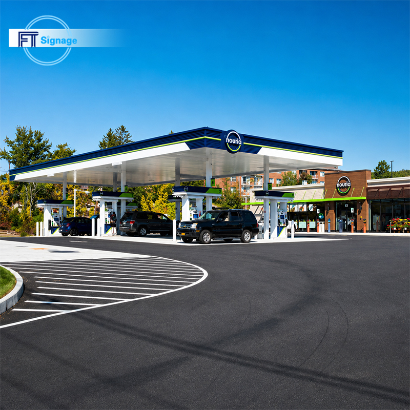 GasFuel Station Canopy Sign