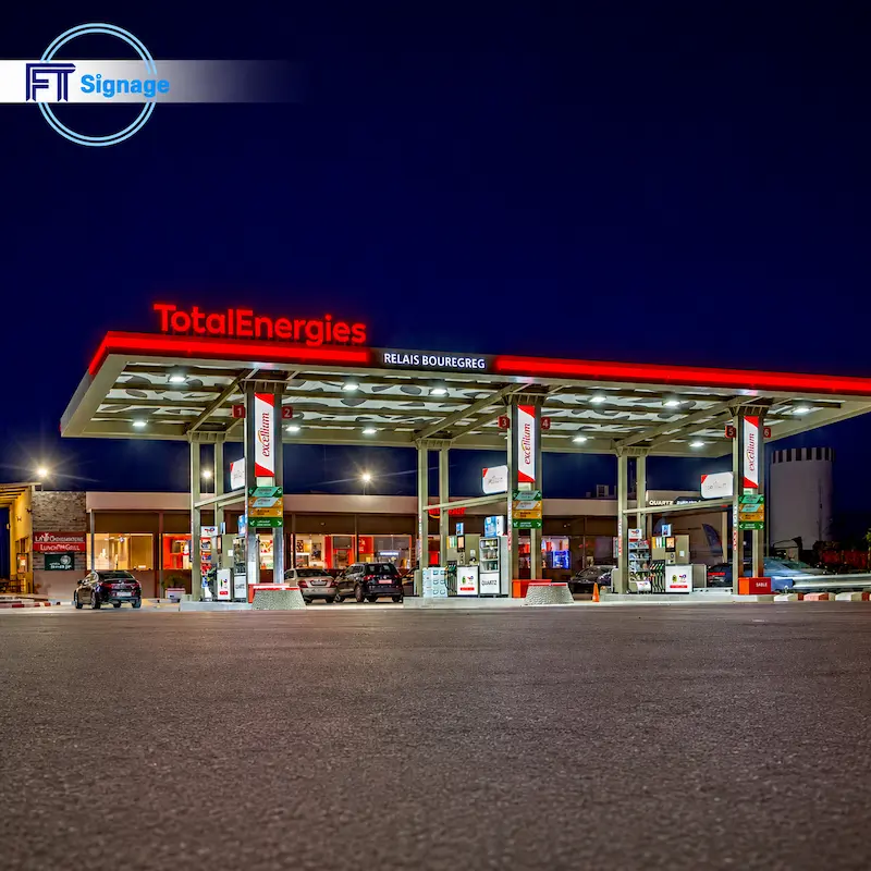 GasFuel Station Canopy Sign - 5