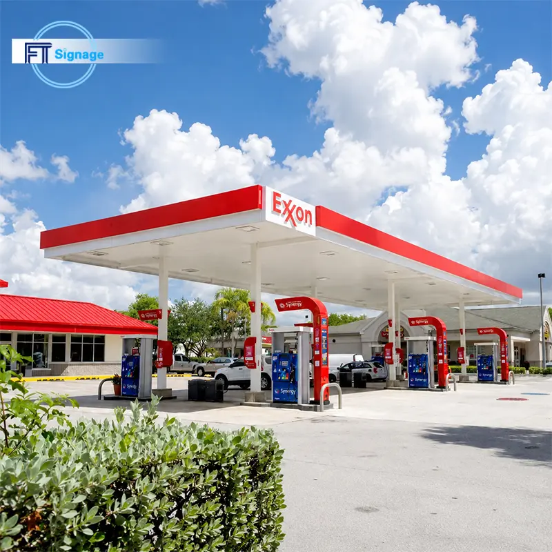 GasFuel Station Canopy Sign - 5