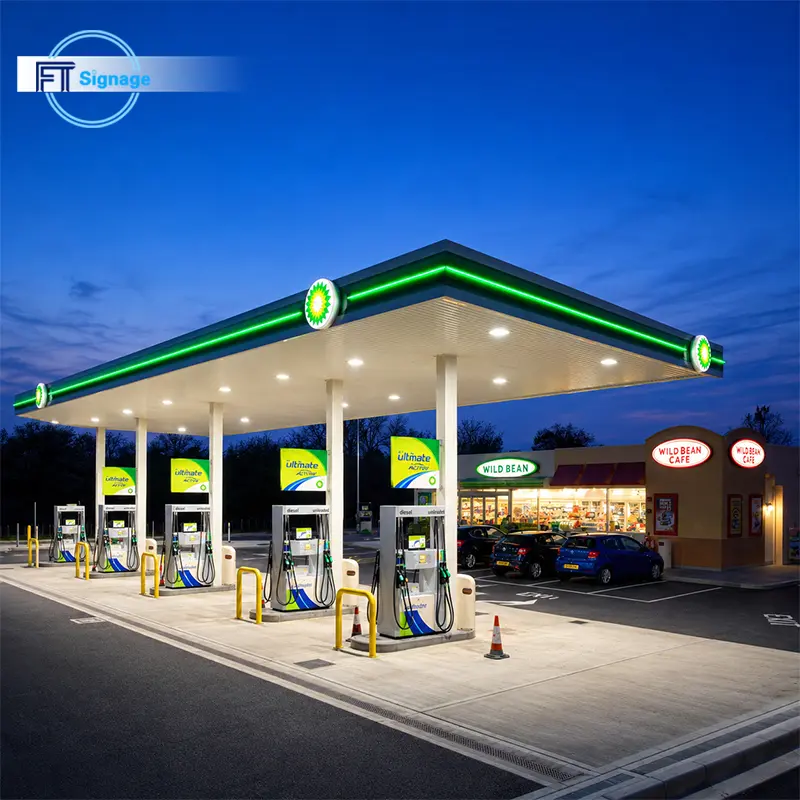 GasFuel Station Canopy Sign - 6
