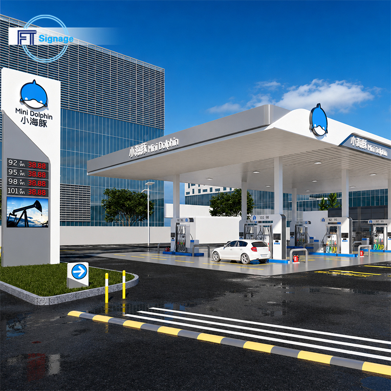 GasFuel Station Canopy Sign - 3