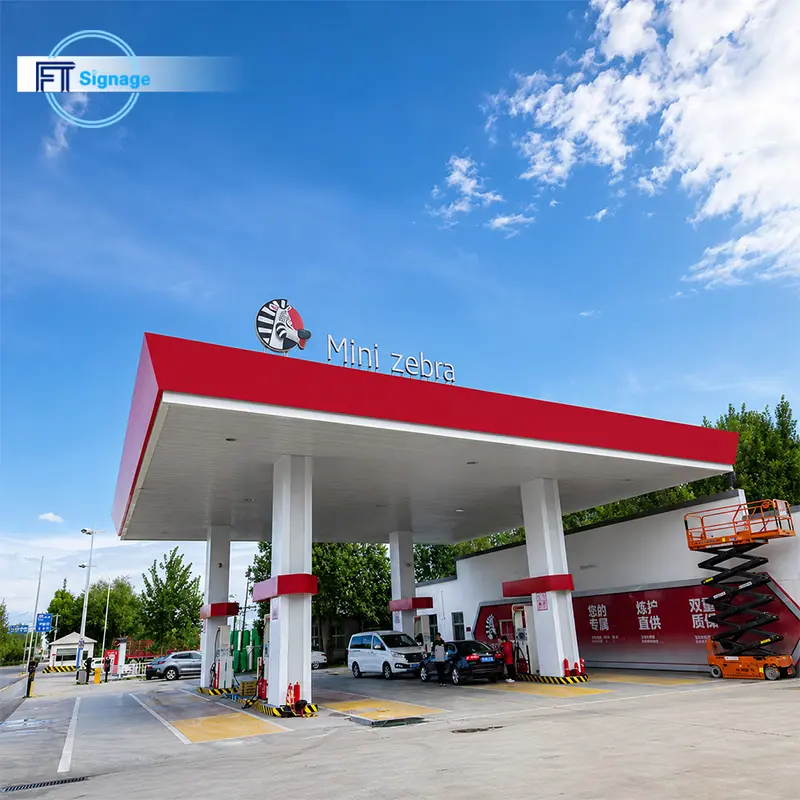 GasFuel Station Canopy Sign - 6