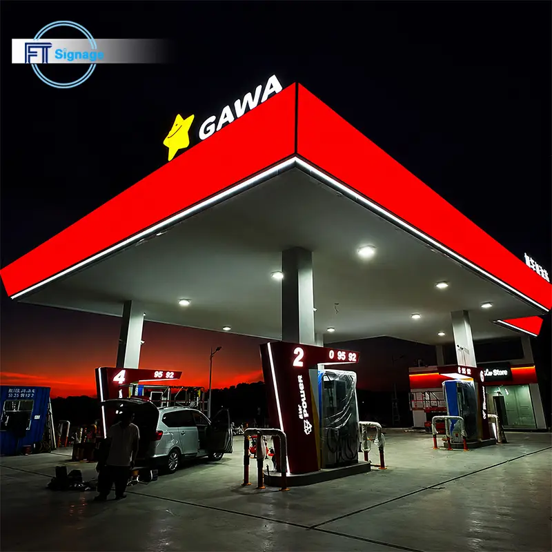 GasFuel Station Canopy Sign