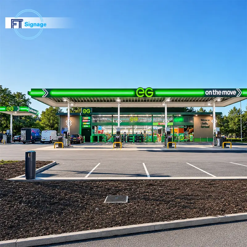 GasFuel Station Canopy Sign