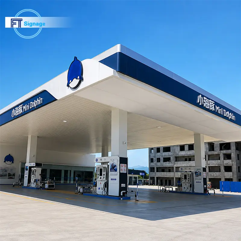GasFuel Station Canopy Sign - 5