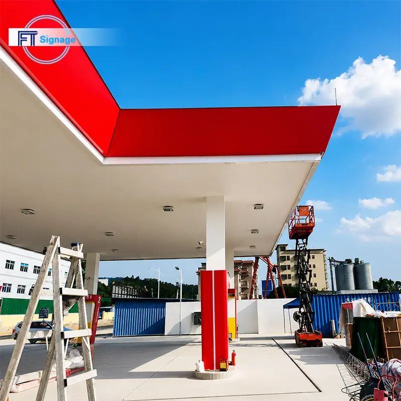 GasFuel Station Canopy Sign - 1