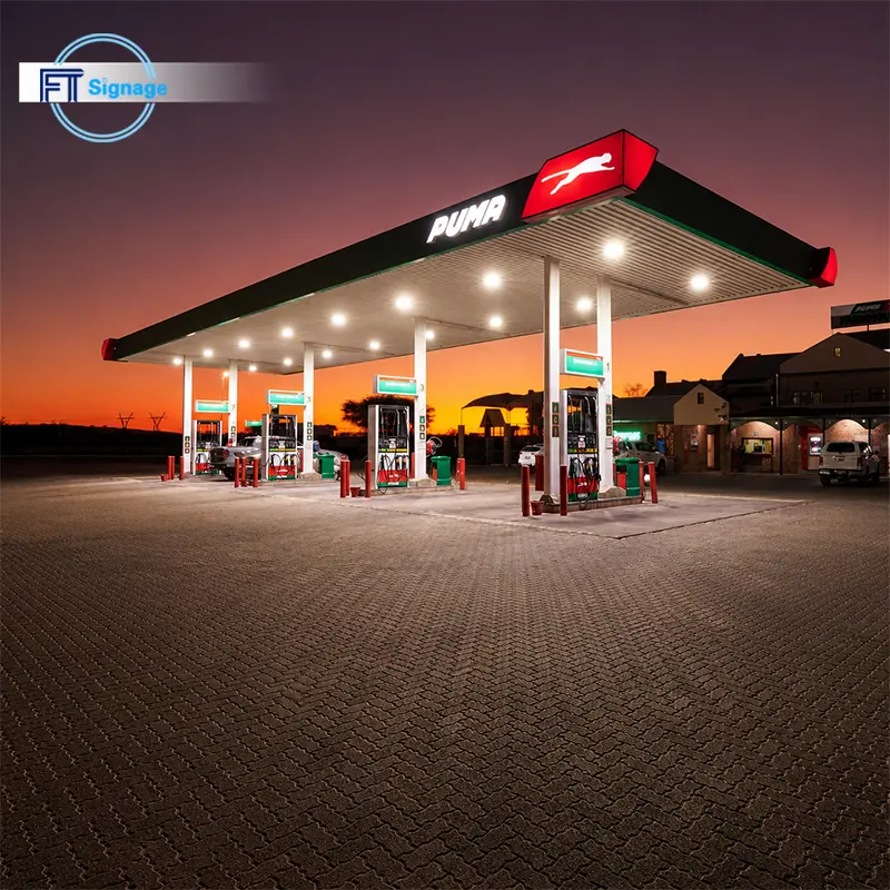 GasFuel Station Canopy Sign - 4
